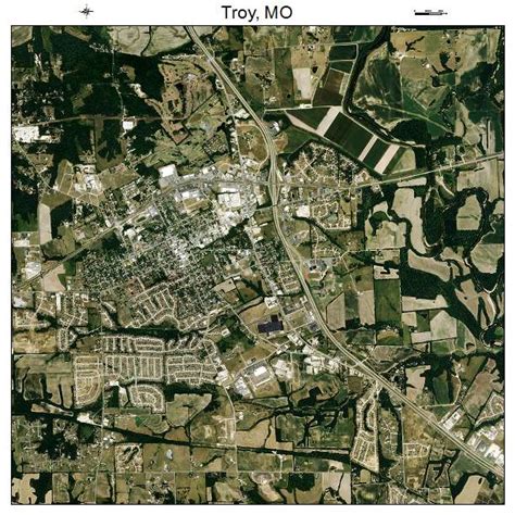 Aerial Photography Map of Troy, MO Missouri