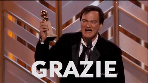 Quentin Tarantino’s drunken Golden Globes speech, in GIFs.