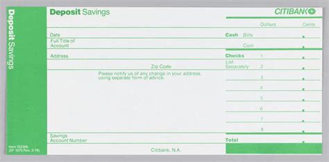 4 Deposit Slip Templates - Excel xlts