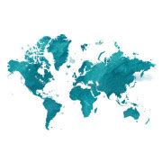 World map wallpaper - Milk Decor