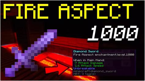 How To Get Fire Aspect 1000 in Minecraft 1.21.1 → 1.21, 1.20.6