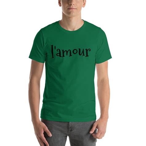 L'amour-love camiseta-french love-Short-Sleeve Unisex Camiseta - Etsy España