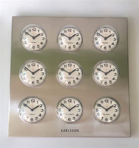 Karlsson - Wall clock World Times - Catawiki