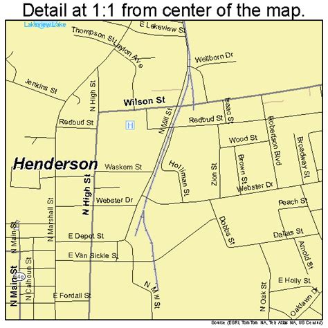 Henderson Texas Street Map 4833212