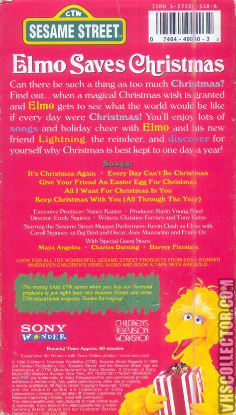 Sesame Street: Elmo Saves Christmas | VHSCollector.com