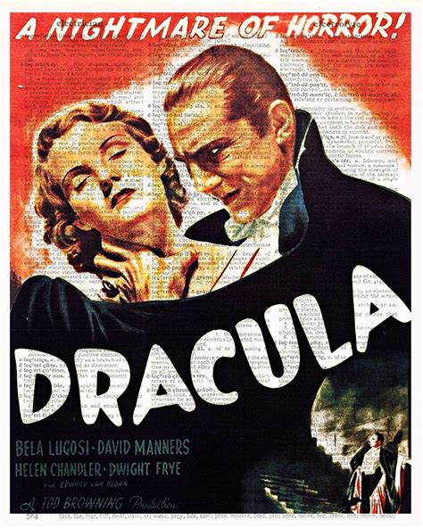 "This is an 8x10\" Art Print of Dracula 1931 movie poster starring Bela ...