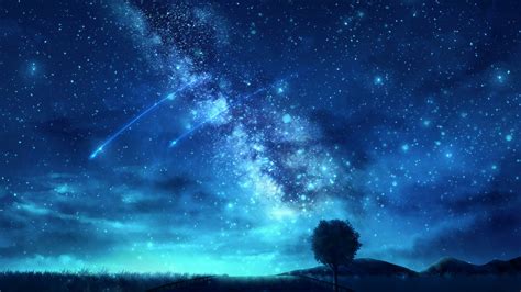 Tree Starry Sky Space 4K HD Wallpapers | HD Wallpapers | ID #31424