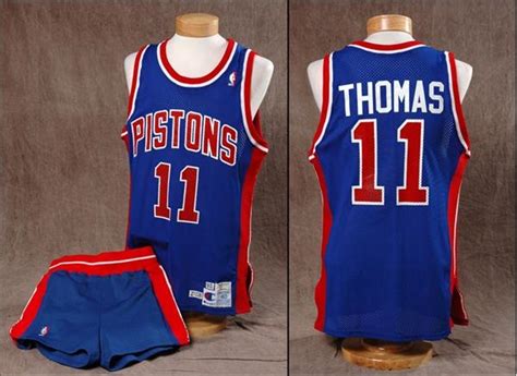 1990 Isiah Thomas Game Worn Pistons Jersey And Shorts