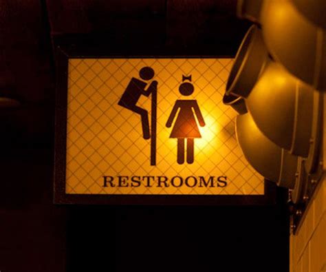 PHOTOS « The Smith Restaurant NYC | Restaurant bathroom, Bathroom decor, Unisex bathroom sign