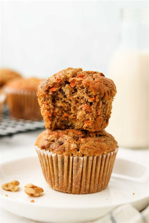 Vegan Carrot Cake Muffins (GF + Oil Free) - Okonomi Kitchen