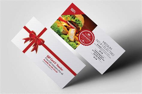Restaurant Gift Voucher by Psd Templates on @creativemarket Print Templates, Psd Templates ...