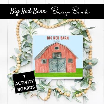 Big Red Barn Busy Book by This Marvelous Life | TPT