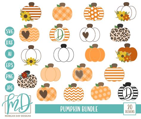 Pumpkin SVG Bundle, Pumpkin SVG, Fall SVG Bundle, Pumpkin Clipart, Pumpkin Bundle Svg, Halloween ...