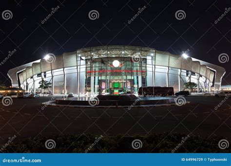 Abdullah Bin Khalifa Stadium in Doha, Qatar Editorial Stock Image - Image of qatar, nighttime ...