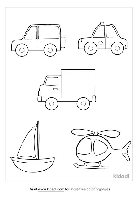 Transportation Vehicles Coloring Pages Coloring Pages