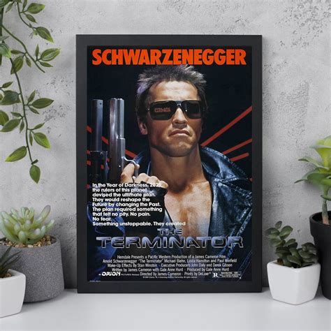 The Terminator Arnold Schwarzenegger Movie Poster Movie Prints for ...