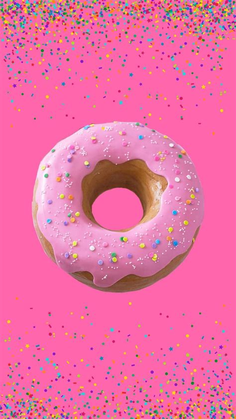 Donuts | Pink wallpaper iphone, Pink donuts wallpaper, Flower phone wallpaper