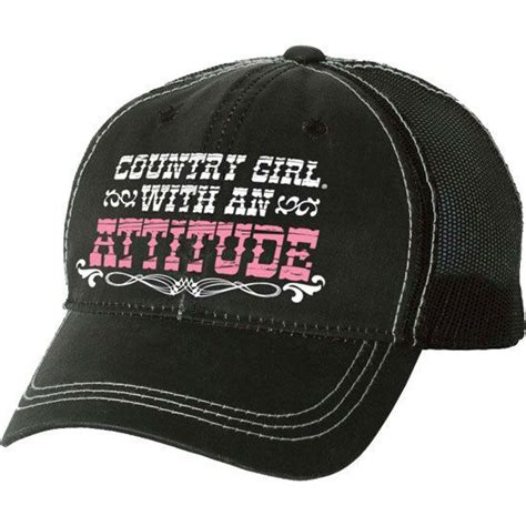 Country Girl Store - Women's Country Girl Attitude Hat, $21.25 (http://www.countrygirlstore.com ...