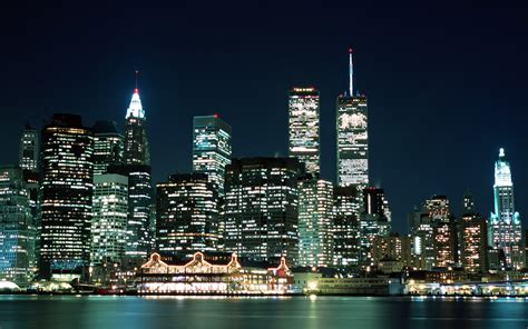The Manhattan Skyline At Night - Beautiful Things Wallpaper (40910542) - Fanpop