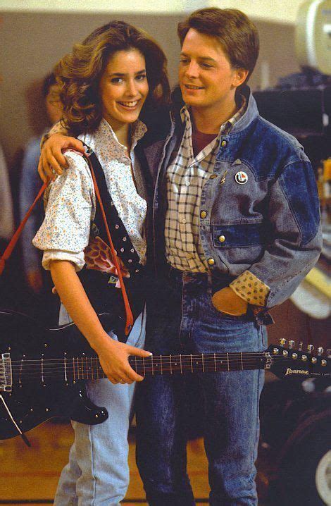 Claudia Wells and Michael J Fox in Back To the Future (1985) | The ...