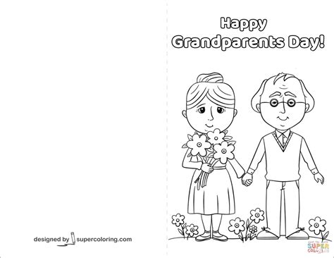 Religious Grandparents Day Printable Coloring Cards Coloring Pages