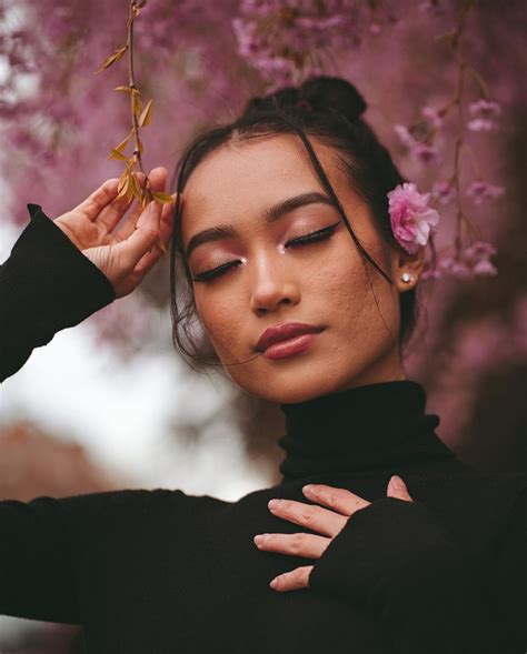 NYC Photographer (@kayyymar) • Sakura / Cherry Blossom themed portrait shoot with acne. Skin ...