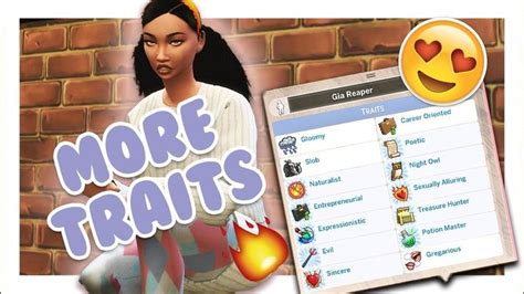 ADD MORE CAS TRAITS MOD // The Sims 4 Mods | Sims 4 traits, Sims 4 jobs, Sims 4 teen