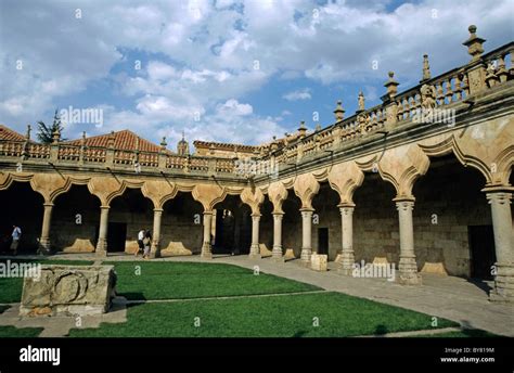 University of Salamanca courtyard, Salamanca, Spain Stock Photo ...