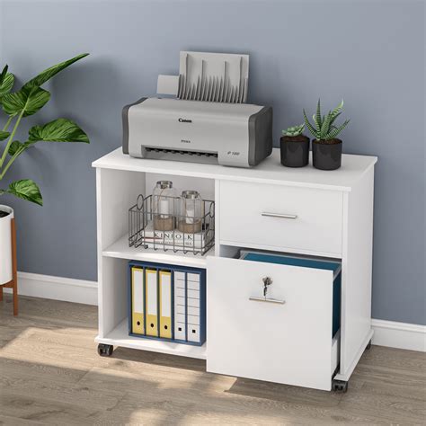 Tribesigns 2-Drawer File Cabinet, Mobile Lateral Filing Cabinet with ...