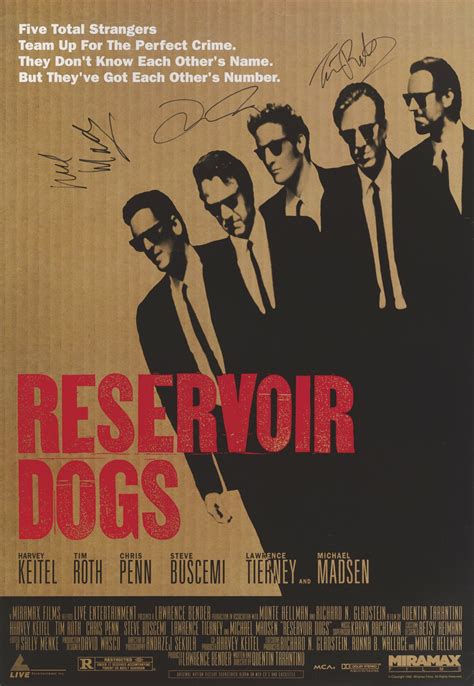 RESERVOIR DOGS (1992) POSTER, US, SIGNED BY QUENTIN TARANTINO, TIM ROTH ...