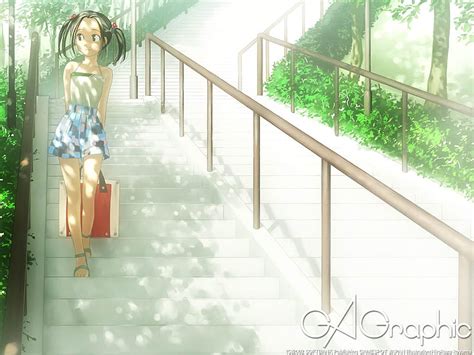 Anime Girl Falling Down Stairs