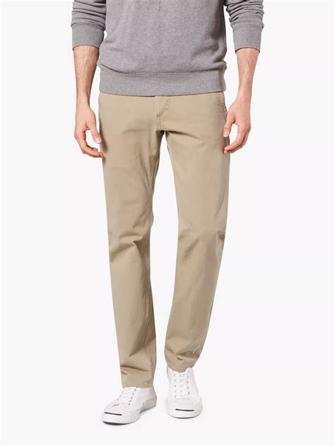 Dockers Alpha Khaki Smart 360 Flex Slim Tapered Trousers, New British ...