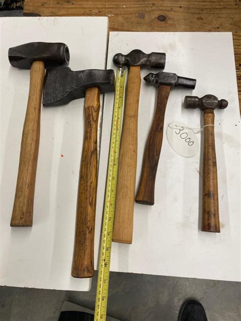 Lot of 5 Blacksmith Hammers