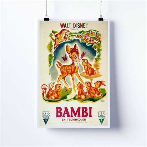 Disney Bambi Movie Poster sold by Tick | SKU 88516091 | Printerval