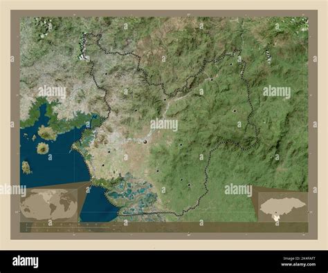 Choluteca, departamento de Honduras. Mapa satelital de alta resolución ...