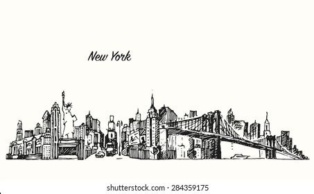 New York Skyline: Over 14,567 Royalty-Free Licensable Stock Vectors ...