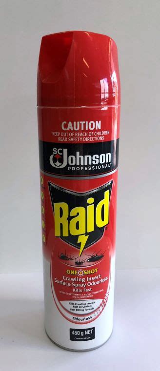 Raid Odourless Crawling Insect Surface Spray 450g - Insect Repellent ...