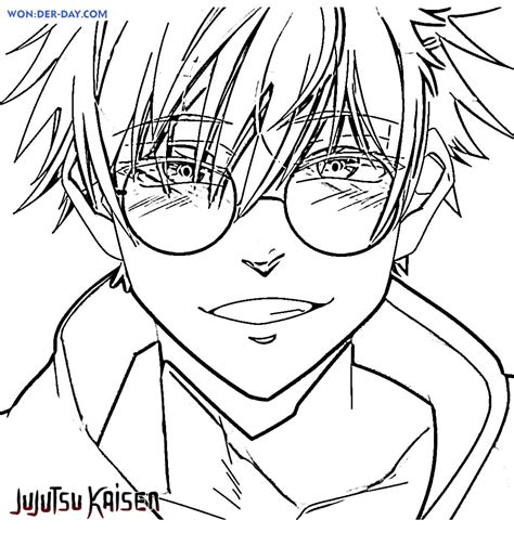 Jujutsu Kaisen Boy Coloring Page Kaisen Coloring Page Page For Kids And ...