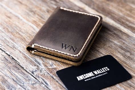 Leather Credit Card Wallet [Handmade] [Personalized]