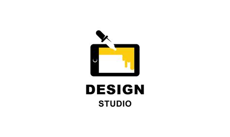 Graphic designer and web design studio tool logo 10411857 Vector Art at Vecteezy