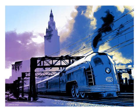 Art Deco Train Poster by Greg Joens