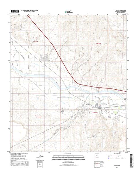 MyTopo Hatch, New Mexico USGS Quad Topo Map