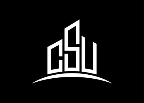 Premium Vector | Letter csu building vector monogram logo design ...