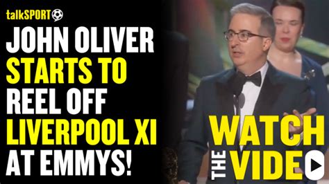 John Oliver names Liverpool stars in hilarious speech as British ...