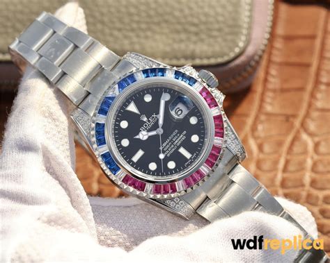 Swiss Replicas Rolex Submariner Water Ghost Queen Diamond Custom ...