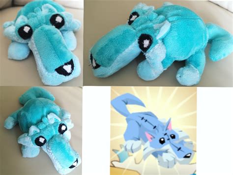 I made an Animal Jam wolf plushie! : r/plushies