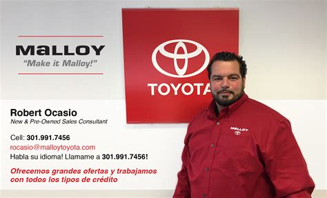 Espanol Contáctenos | Malloy Toyota