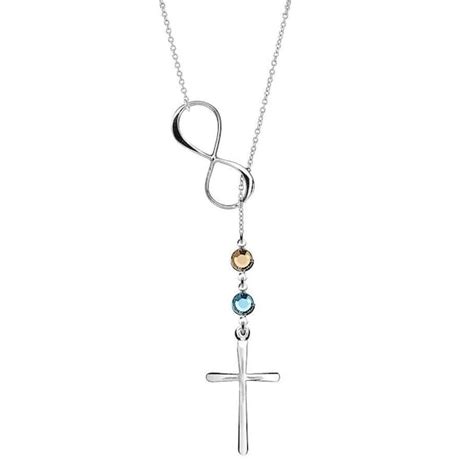 Infinity Cross Necklace - Etsy