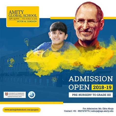 Amity Global School Gurgaon | Admission Open Designs on Behance