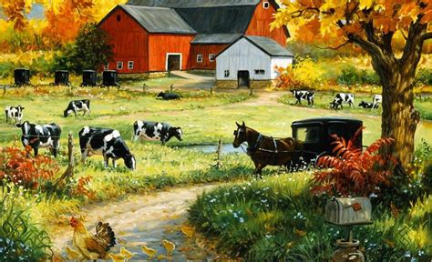 murals for walls | Red Barn wall mural | Wallpaper Murals | Farm ...